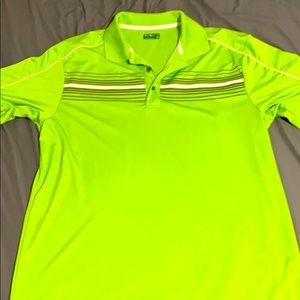Lime green golf shirt